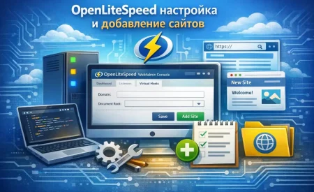 OpenLiteSpeed настройка и добавление сайтов.